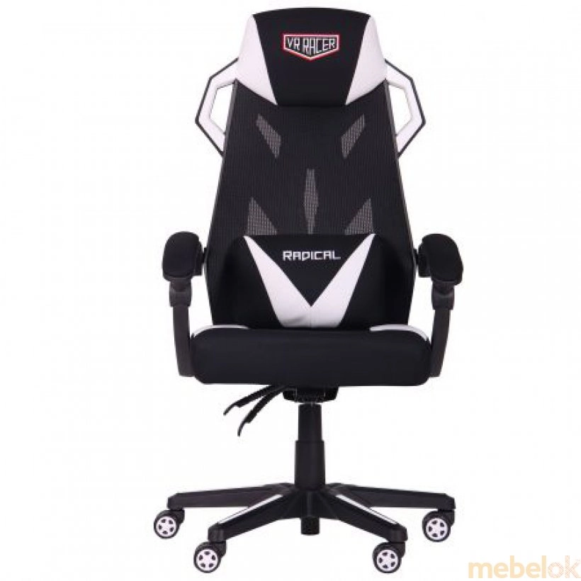 Кресло VR Racer Radical Brooks черный/белый от фабрики AMF (АМФ)