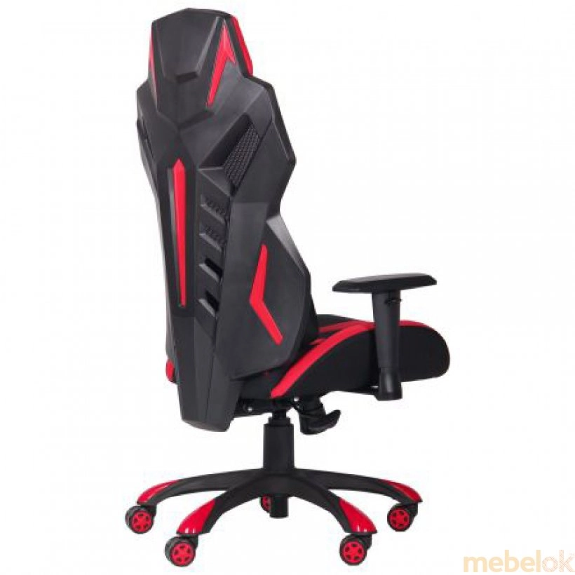Кресло VR Racer Radical Grunt черный/красный с другого ракурса