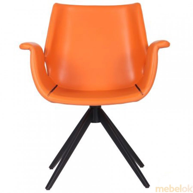 мягкое кресло с видом в обстановке (Кресло Vert orange)