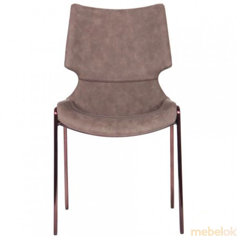 стілець з виглядом в обстановці (Стілець Raffle brass/basalt)