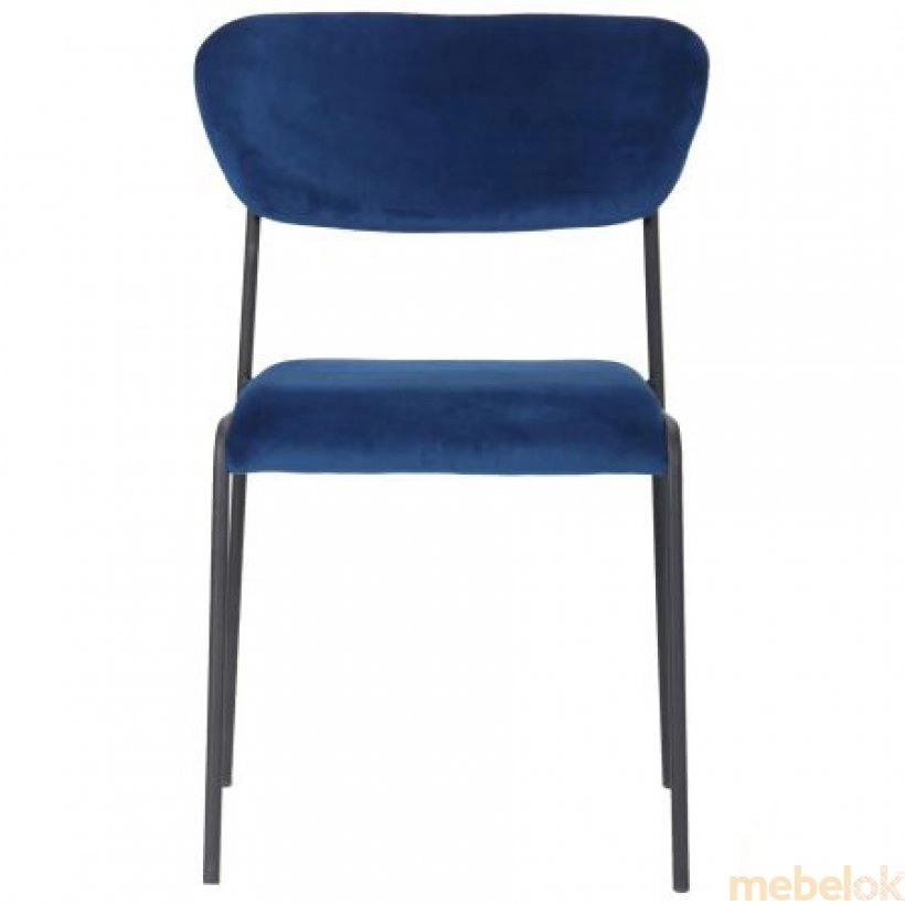 стілець з виглядом в обстановці (Стілець Alphabet A black/royal blue)