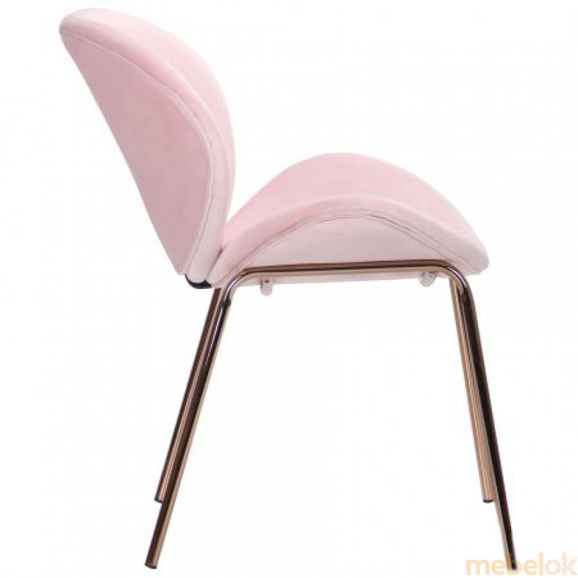 стілець з виглядом в обстановці (Стілець Alphabet E gold/pink)