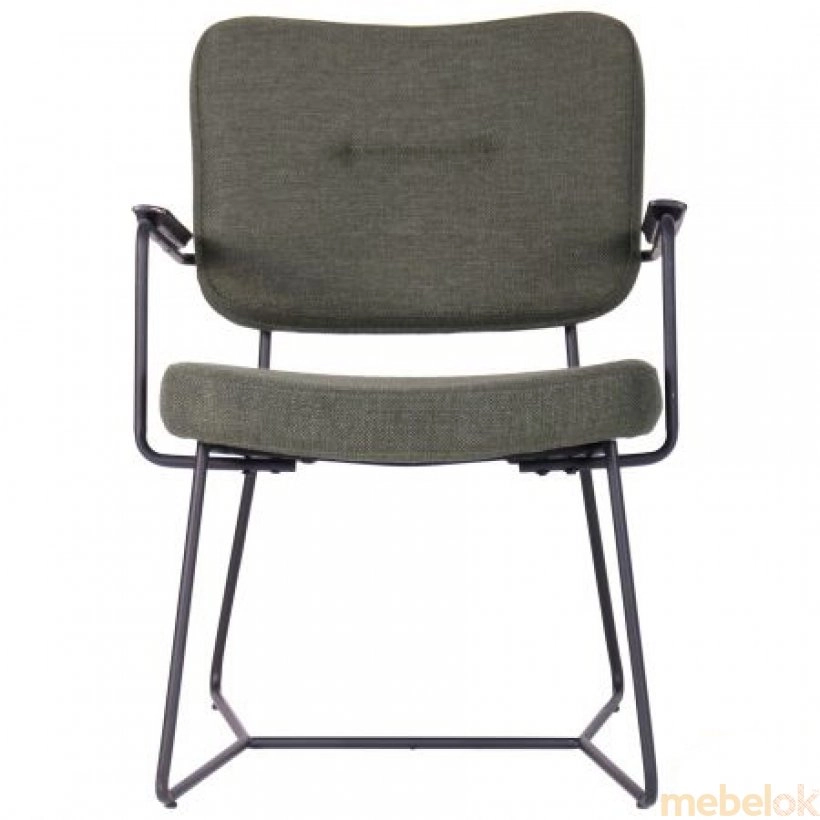 стілець з виглядом в обстановці (Стілець Alphabet I black/olive)