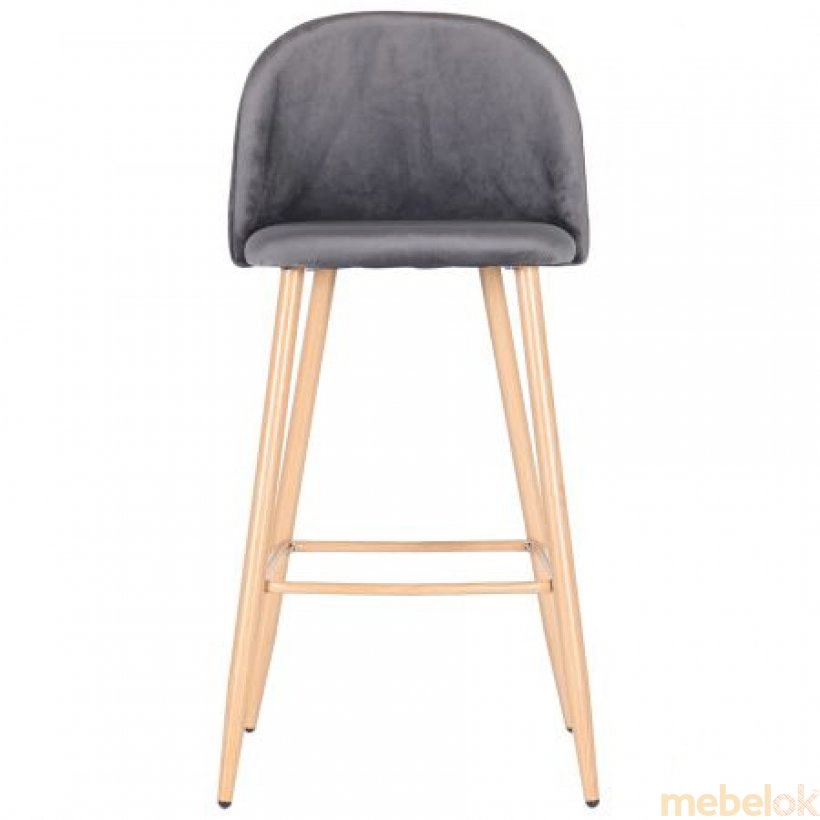 Барный стул Bellini бук/dark grey от фабрики AMF (АМФ)