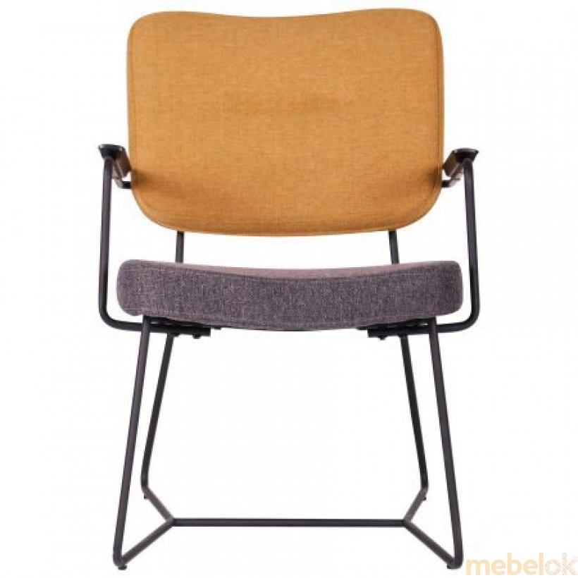 стілець з виглядом в обстановці (Стілець Alphabet I black/yellow gray)