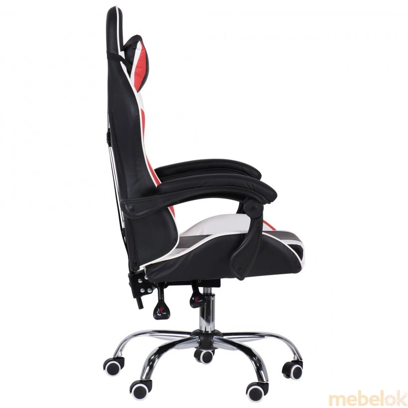 стілець з виглядом в обстановці (Крісло VR Racer Dexter Arcee чорний/червоний)