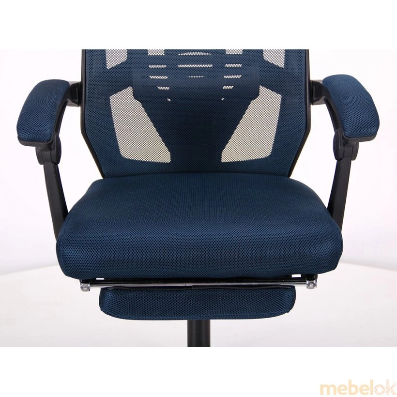 стілець з виглядом в обстановці (Крісло Art темно-синій)