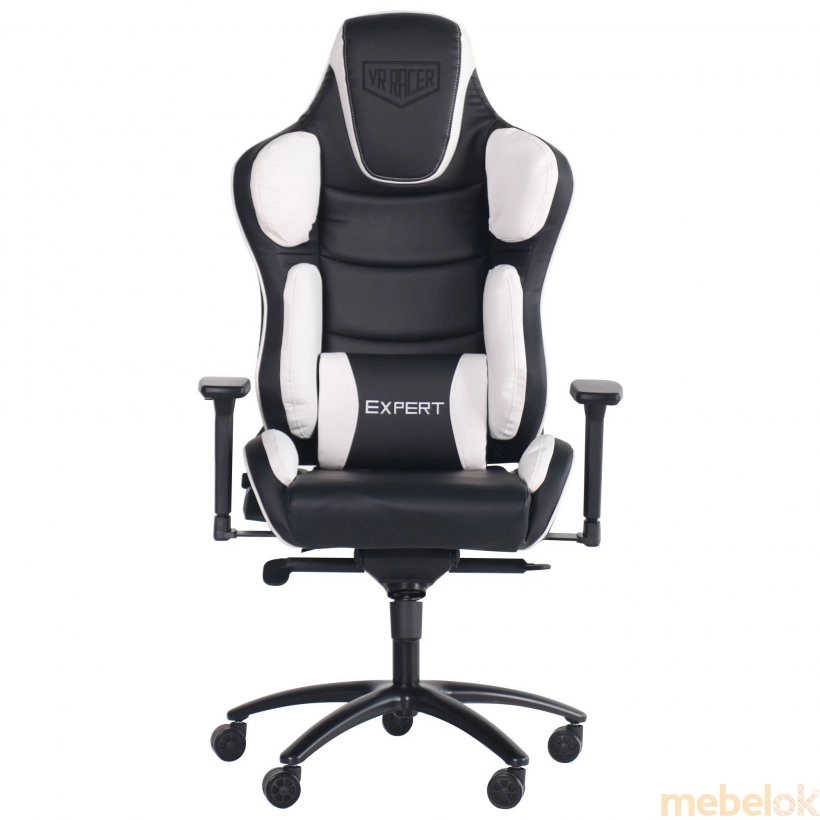 стул с видом в обстановке (Кресло VR Racer Expert Idol (черный-белый))