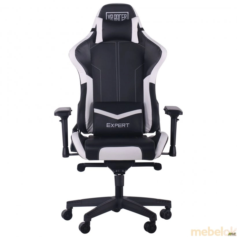 стул с видом в обстановке (Кресло VR Racer Expert Mentor (черный-белый))