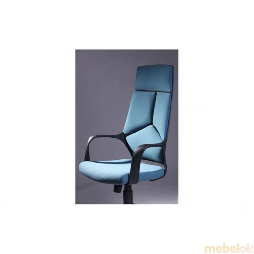 стул с видом в обстановке (Кресло Urban HB черный/синия)