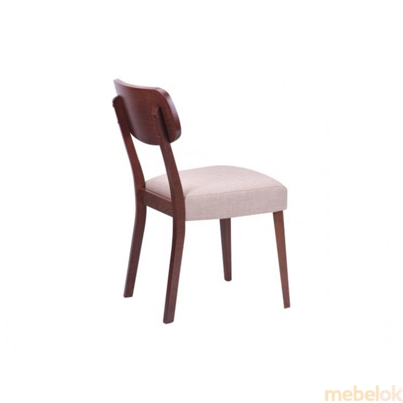 стул с видом в обстановке (Стул обеденный Честер СВ-3831YBH орех светлый/ткань беж)