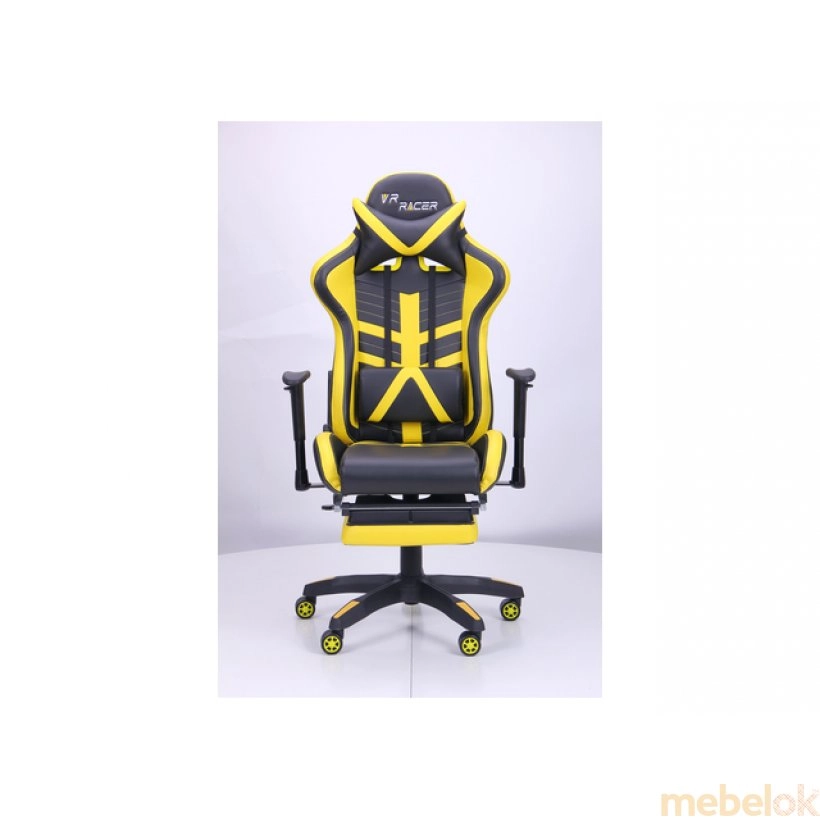 Крісло VR Racer BattleBee чорний/жовтий