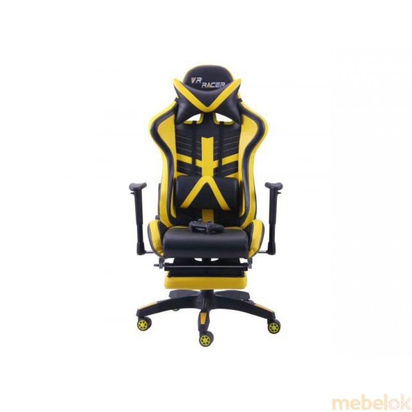 (Кресло VR Racer BattleBee черный/желтый) AMF (АМФ)