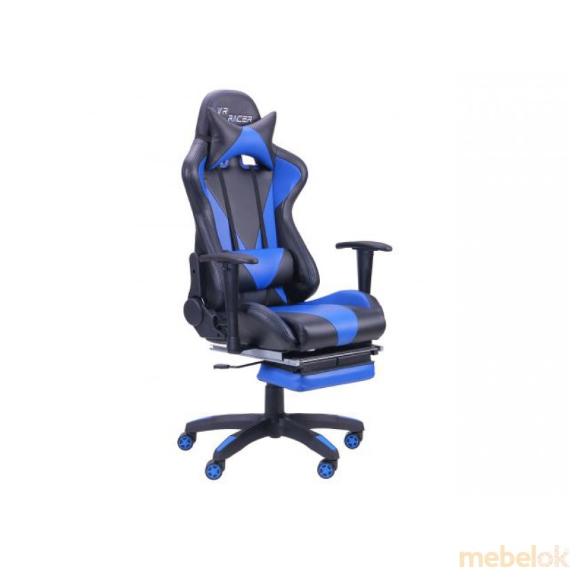 Крісло VR Racer Magnus чорний/синій