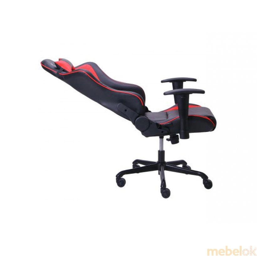 стілець з виглядом в обстановці (Крісло VR Racer Shepard чорний/червоний)