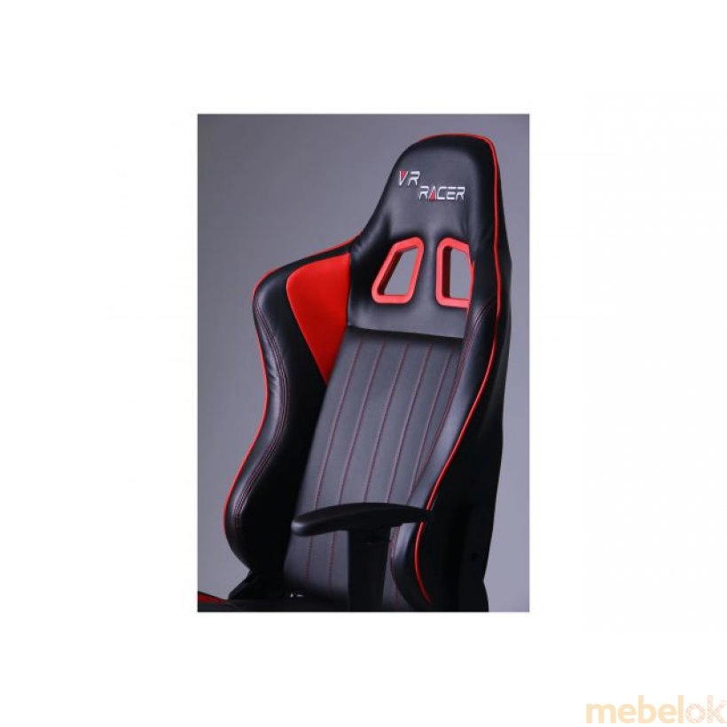 Крісло VR Racer Shepard чорний/червоний