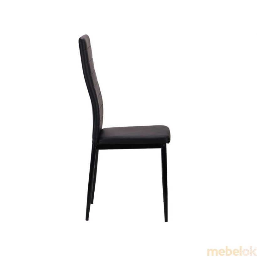 стул с видом в обстановке (Стул Сицилия DC037 черный)