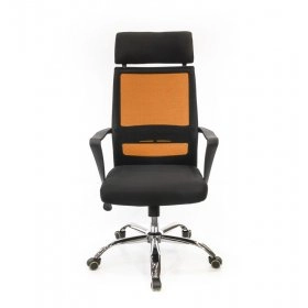 Кресло Крокус CH TILT Черный (Черный Оранжевый)