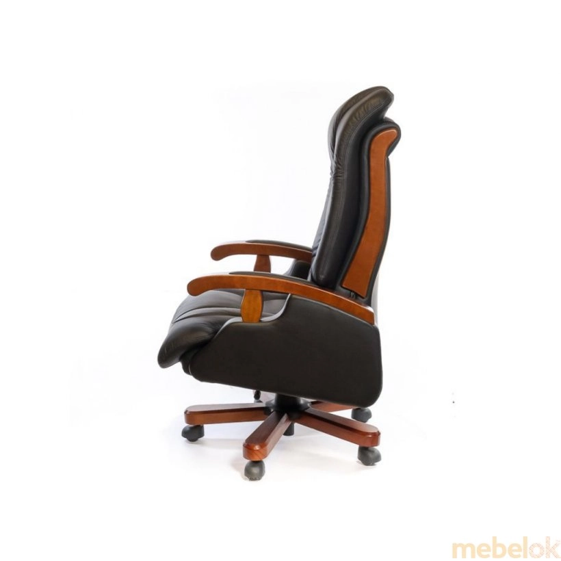 стілець з виглядом в обстановці (Крісло Деваро EX RL чорний)
