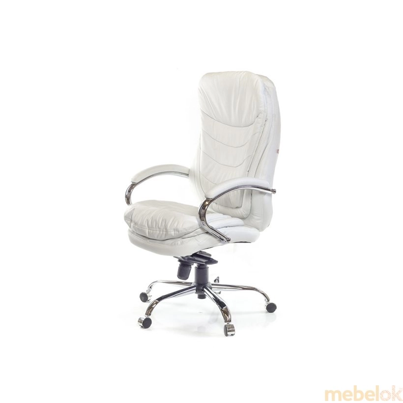Кресло Валенсия Soft CH MB кожа белый от фабрики Аклас (Aklas)