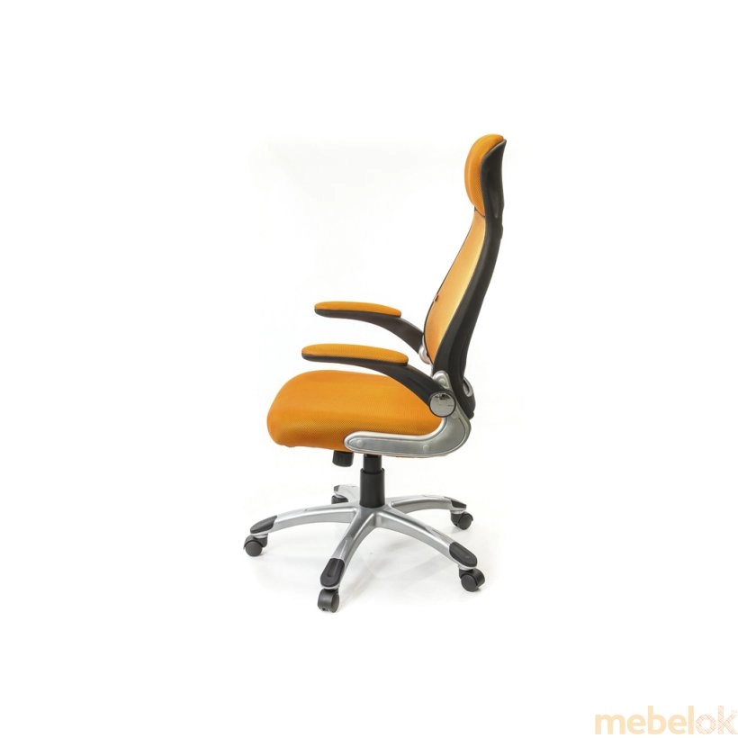 стул с видом в обстановке (Кресло Винд PL TILT оранжевый)