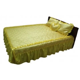 Комплект для спальни желтый атлас