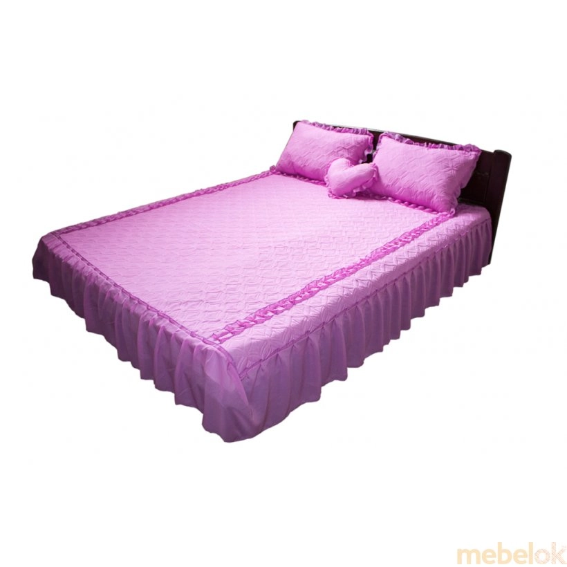 Комплект для спальні рожевий шифон
