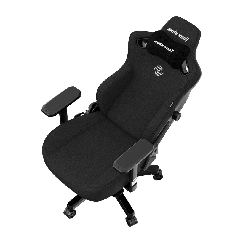  з виглядом в обстановці (Ігрове крісло Anda Seat Kaiser 3 Size XL Black Fabric)