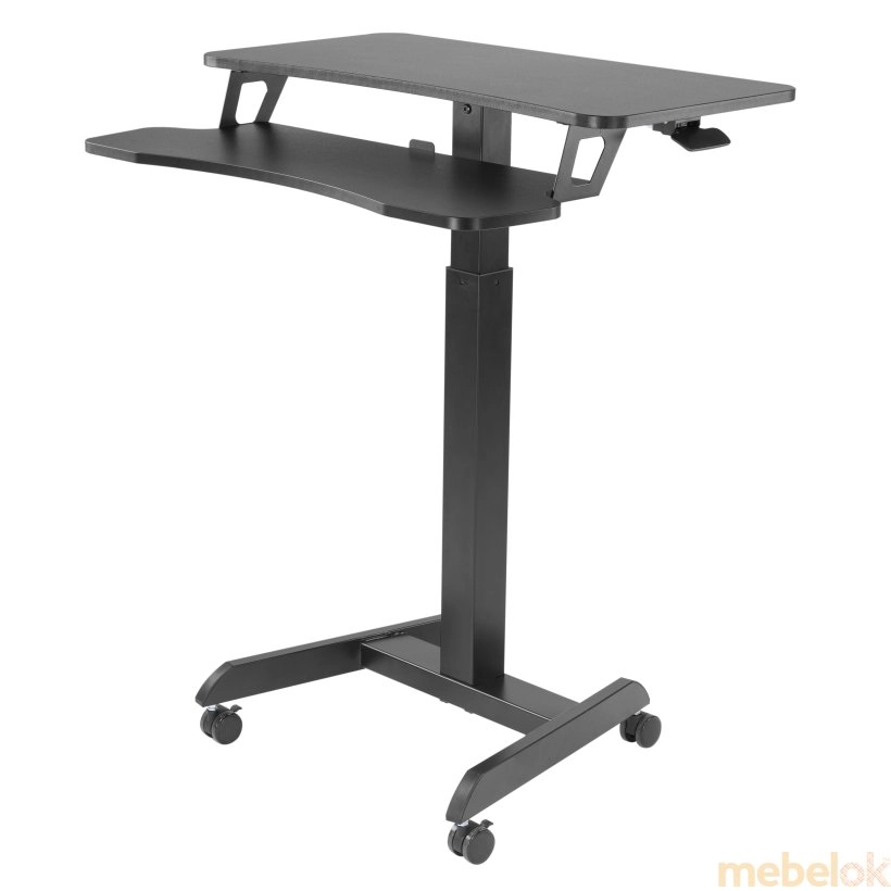 стіл з виглядом в обстановці (Стіл комп'ютерний OfficePro ODM460B Black)