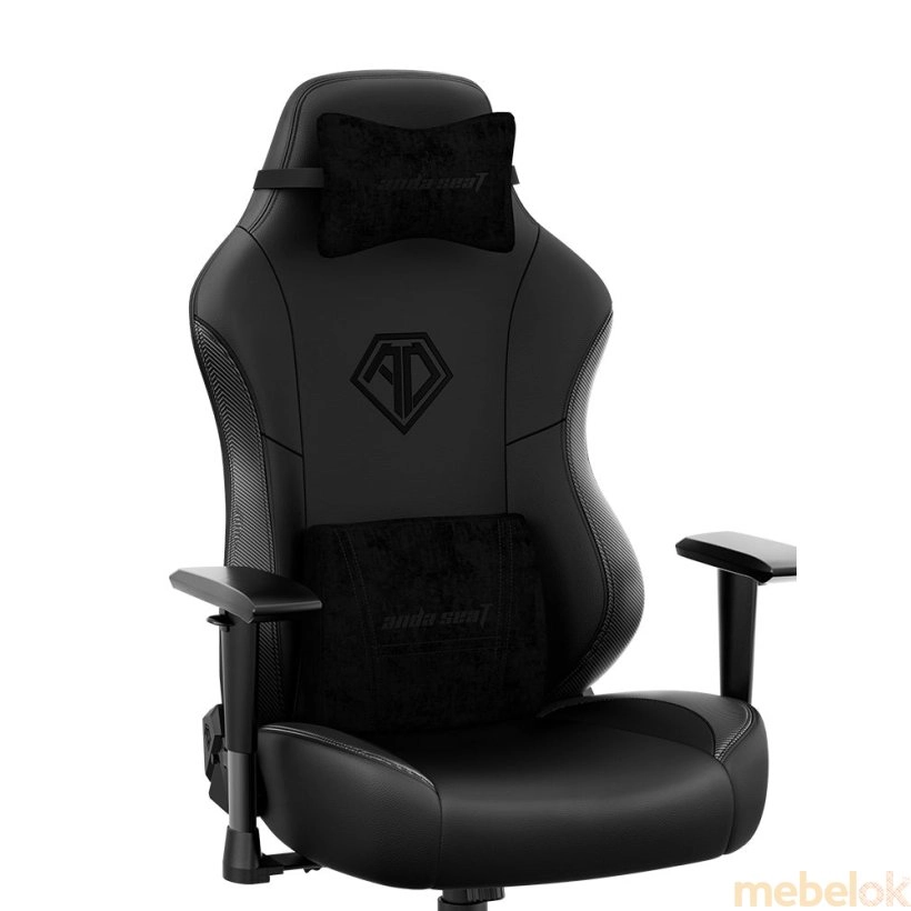 стілець з виглядом в обстановці (Ігрове крісло Phantom 3 Size L Black)