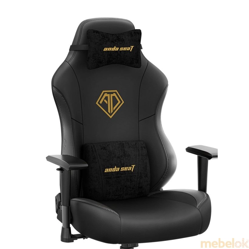 (Ігрове крісло Phantom 3 Size L Black & Gold) Andaseat (Андесіт)