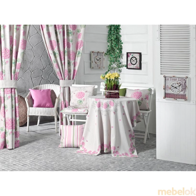 Комплект текстиля Розовая гортензия