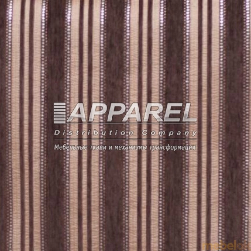 Ткань Шенилл Kristal stripe brown 38