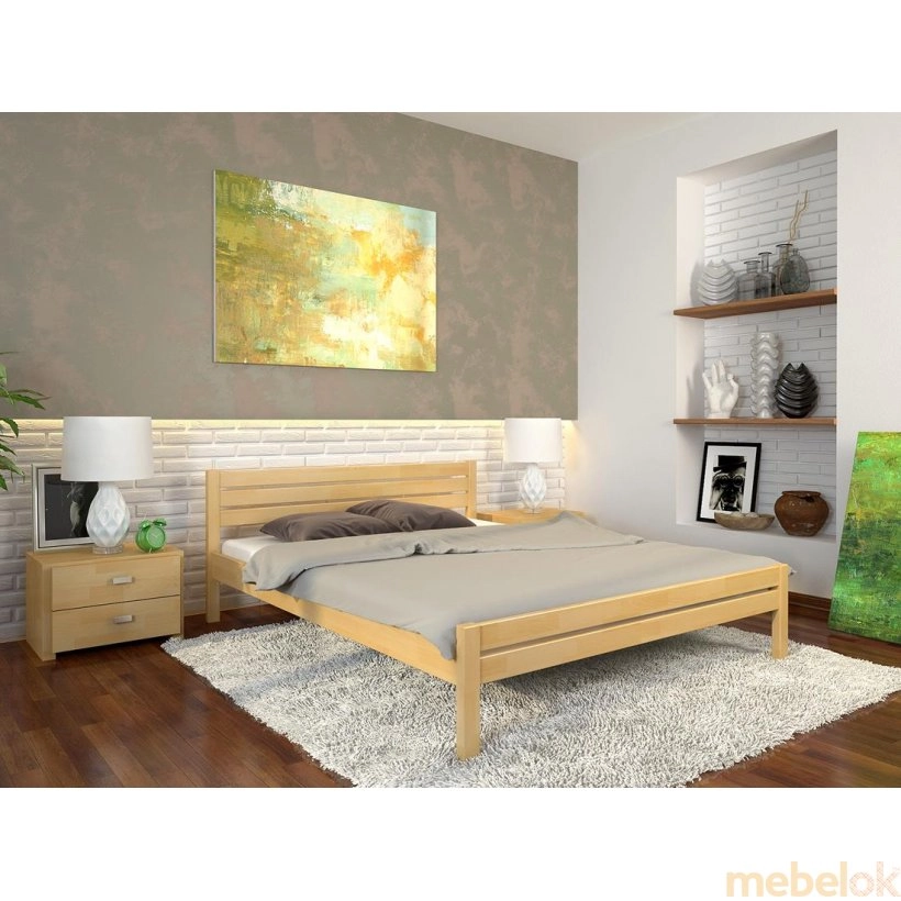 Двуспальная кровать Роял бук 180х190 от фабрики Арбор Древ (Arbor Drev)