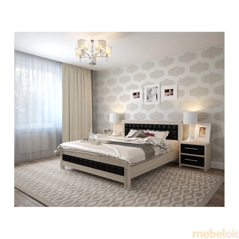 Кровать Фортуна ольха 140х190 от фабрики Арт-Мебель (Art-mebel)