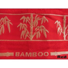 Полотенце Arya Бамбук Bonita красное 90х150