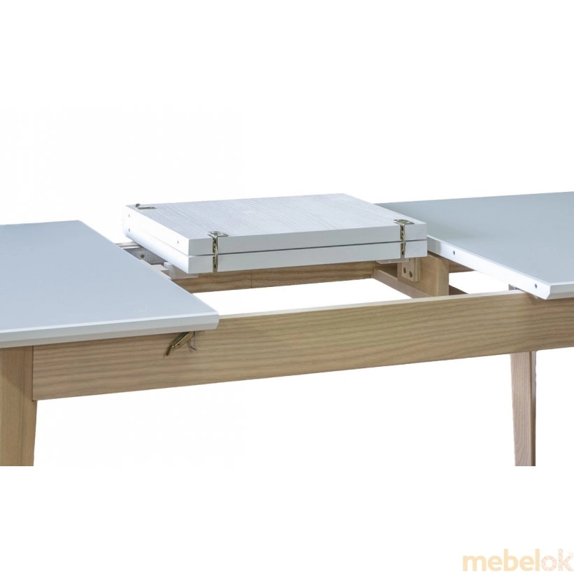 стіл з виглядом в обстановці (Стіл Мілан 120-160x70 ясен)
