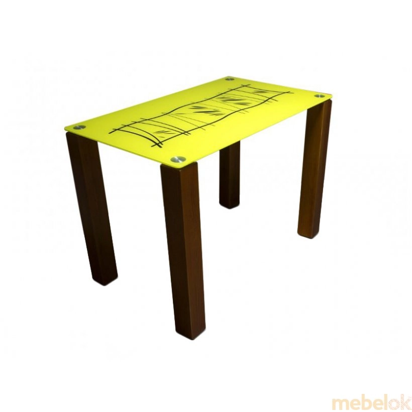 Стол стеклянный Бамбук