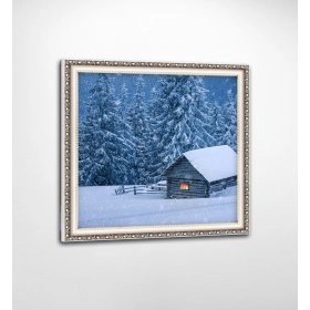 Панно у рамі Зимовий пейзаж FP-1129 JA02 (90 x 90)
