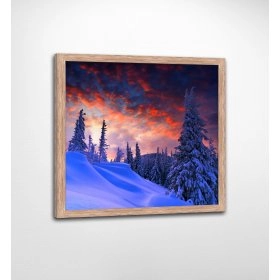 Панно в раме Зимний пейзаж FP-1097 DI07 (90 x 90)