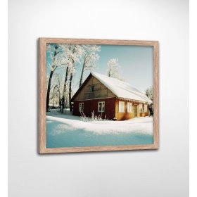 Панно в раме Зимний пейзаж FP-1110 DI07 (90 x 90)