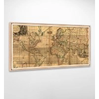 Панно в раме Карта мира FP-1146 JAS02 (120 x 65)