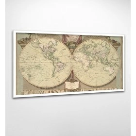 Панно у рамі Карта світу FP-1143 AL06 (120 x 65)