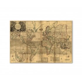 Панно Карта світу FP-1146 (140 x 100)