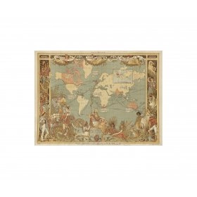 Панно Карта світу FP-1150 (140 x 100)