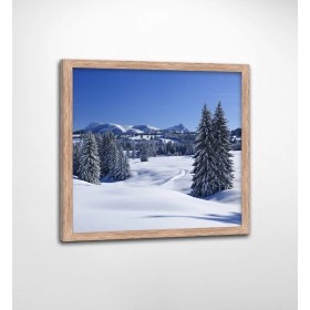Панно в рамі зимовий пейзаж FP-1104 DI07 (90 x 90)