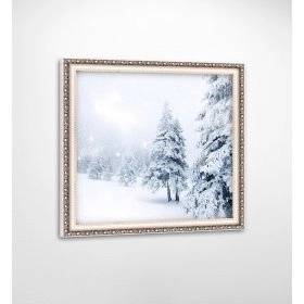 Панно в рамі зимовий пейзаж FP-1126 JA02 (90 x 90)