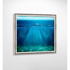 Панно в раме Под водой FP-1767 JA01 (90 x 90)