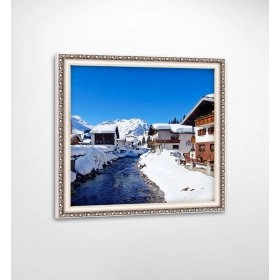 Панно в раме Зимний пейзаж FP-1141 JA02 (90 x 90)