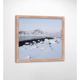 Панно в рамі зимовий пейзаж FP-1114 DI07 (90 x 90)